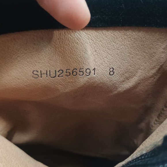 J Jill Black Suede Heel Fall Calf Height Boots Size 8 - Picture 6 of 8